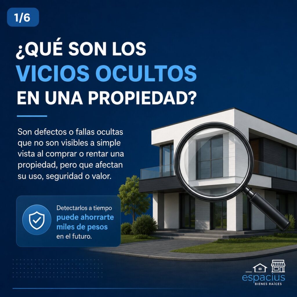 ¿Sabes que son los vicios ocultos en una propiedad?