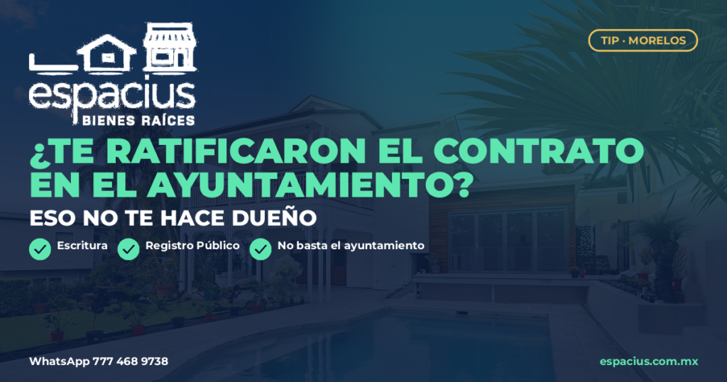¿Te ratificaron el contrato en el ayuntamiento? Eso no te hace dueño de la casa